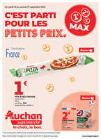 C'est parti pour les petits prix dans votre super des magasins Auchan Valable du 16 au 27 septembre 2025