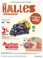 Les halles d'automne dans votre super des magasins Auchan Valable du 30 septembre au 11 octobre 2025