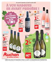La foire aux vins en avant premiere ! des magasins Auchan Valable du 23 septembre au 13 octobre 2025