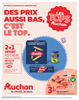 Des prix aussi bas, c'est le top ! chez Auchan Valable du 02 au 14 septembre 2025