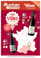 Foire aux vins régionale des magasins Auchan Valable du 09 au 27 septembre 2025