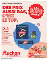 Des prix aussi bas, c'est le top ! chez Auchan Valable du 02 au 14 septembre 2025