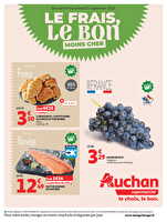 Le frais, le bon moins cher chez Auchan Valable du 09 au 13 septembre 2025