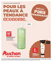 Pour les peaux à tendance économe chez Auchan Valable du 02 au 22 septembre 2025