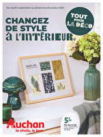 Tout pour la déco : changez de style à l'intérieur des magasins Auchan Valable du 09 septembre au 26 octobre 2025