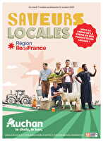 Saveurs locales : voici la crème de la crème de nos producteurs locaux ! des magasins Auchan Valable du 07 au 12 octobre 2025