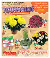 Toussaint valenciennes 2025 des magasins Auchan Valable du 21 octobre au 01 novembre 2025