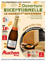 Ouverture exceptionnelle du 1er novembre  des magasins Auchan Valable du 01 novembre 2025