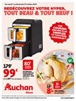 Redécouvrez votre hyper, tout beau et tout neuf ! chez Auchan Valable du 07 au 19 octobre 2025