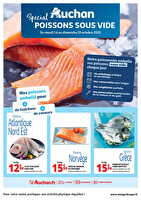 Special poissons sous vide grand sud est hm des magasins Auchan Valable du 14 au 19 octobre 2025