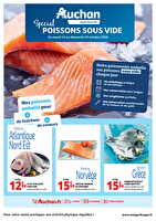 Special poissons sous vide grand sud est sm des magasins Auchan Valable du 14 au 19 octobre 2025