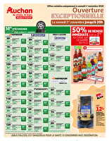 Tract du 1er novembre  des magasins Auchan Valable du 01 novembre 2025