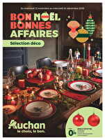 Bon noël et bonnes affaires : sélection déco des magasins Auchan Valable du 12 novembre au 24 décembre 2025