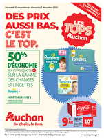 Des prix aussi bas, c'est le top chez Auchan Valable du 25 novembre au 07 décembre 2025