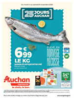 25 jours auchan, ça continue dans votre super des magasins Auchan Valable du 04 au 16 novembre 2025