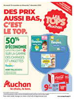 Des prix aussi bas, c'est le top chez Auchan Valable du 25 novembre au 07 décembre 2025