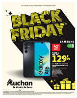 Black friday chez auchan chez Auchan Valable du 25 au 30 novembre 2025
