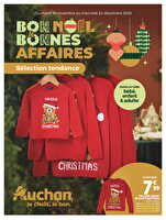 Bon noël et bonnes affaires : sélection tendance chez Auchan Valable du 18 novembre au 24 décembre 2025