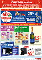Affaires exceptionnelles a auchan la trinite chez Auchan Valable du 28 novembre 2025