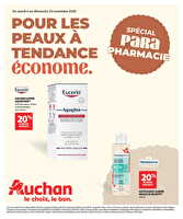 Pour les peaux à tendance économe des magasins Auchan Valable du 04 au 23 novembre 2025
