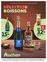 Sélection alcool des magasins Auchan Valable du 27 novembre au 24 décembre 2025