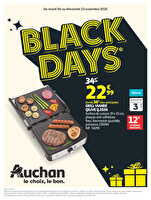 Les black days c'est parti ! des magasins Auchan Valable du 04 au 23 novembre 2025