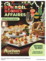 Bon noël et bonnes affaires : sélection traiteur chez Auchan Valable du 25 novembre au 31 décembre 2025