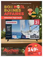 Bon noël et bonnes affaires : sélection hig-tech chez Auchan Valable du 02 au 24 décembre 2025