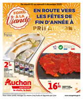 Foire a la viande des magasins Auchan Valable du 02 au 06 décembre 2025