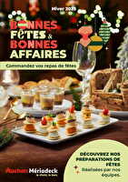 Commande de fêtes de fin d'année auchan bordeaux mériadeck chez Auchan Valable du 10 au 31 décembre 2025