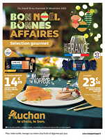 Sélection gourmet des magasins Auchan Valable du 16 au 31 décembre 2025