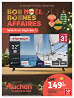 Bon noël et bonnes affaires : sélection hig-tech chez Auchan Valable du 02 au 24 décembre 2025