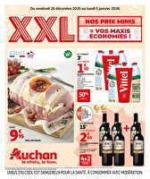 Xxl, nos prix minis ! vos maxis économies  ! chez Auchan Valable du 26 décembre 2025 au 05 janvier 2026