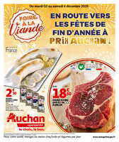 Foire a la viande des magasins Auchan Valable du 02 au 06 décembre 2025