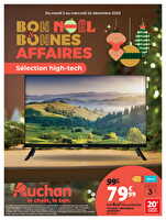 Bon noël et bonnes affaires : sélection hig-tech chez Auchan Valable du 02 au 24 décembre 2025