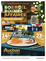 Sélection gourmet chez Auchan Valable du 16 au 31 décembre 2025