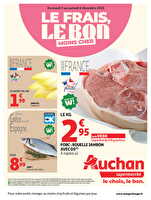Le frais, le bon, moins cher chez Auchan Valable du 02 au 06 décembre 2025