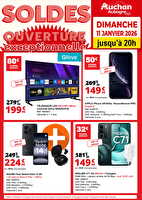 Ouverture exceptionnelle dimanche 11 janvier chez Auchan Valable du 11 janvier 2026