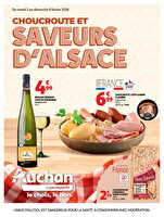 Choucroute 4 pages grand sud est et grand nord est des magasins Auchan Valable du 03 au 08 février 2026