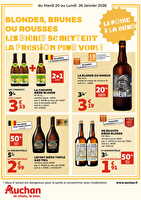 Foire à la bière des magasins Auchan Valable du 20 au 26 janvier 2026