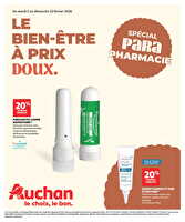 Le bien être à prix doux chez Auchan Valable du 03 au 22 février 2026