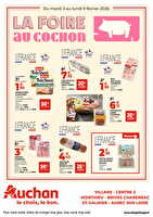 La foire au cochon des magasins Auchan Valable du 03 au 09 février 2026