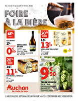 Foire à la bière des magasins Auchan Valable du 10 au 16 février 2026