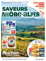 Saveurs rhône-alpes des magasins Auchan Valable du 25 février au 01 mars 2026