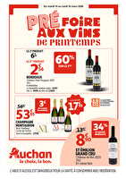 Pré foire aux vins chez Auchan Valable du 10 au 16 mars 2026