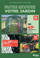 Faites revivre votre jardin chez Auchan Valable du 11 au 15 mars 2026
