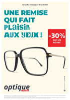 Promos optique des magasins Auchan Valable du 02 mars au 30 avril 2026