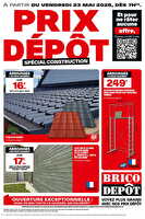 Prix dépôt spécial construction chez Brico dépôt Valable du 23 mai au 05 juin 2025
