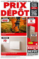 Prix dépôt chez Brico dépôt Valable du 12 au 25 septembre 2025