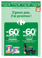 J'peux pas, j'ai promo ! du 25 mars au dimanche 6 avril des magasins Carrefour Contact Valable du 25 mars au 06 avril 2025